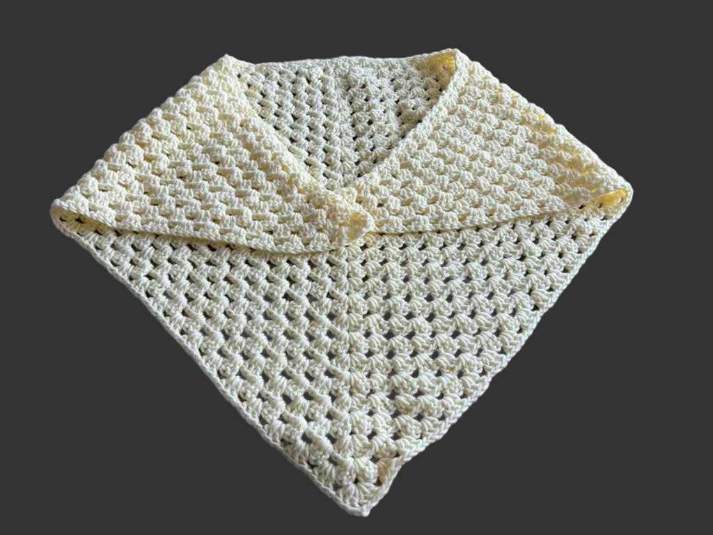 Handmade Yellow Prayer Shawl with Prayer Blessings
