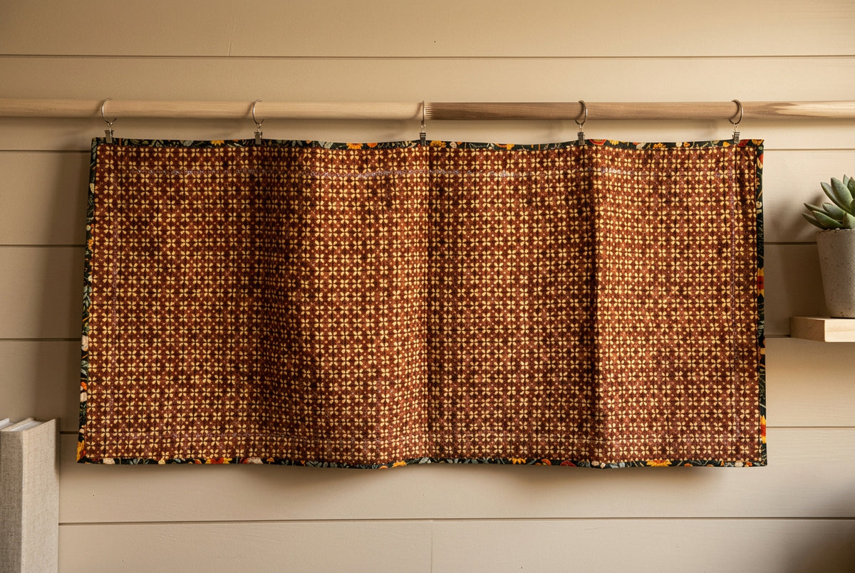 Handmade Quilted Autumn Table Runner | Fall Harvest Design