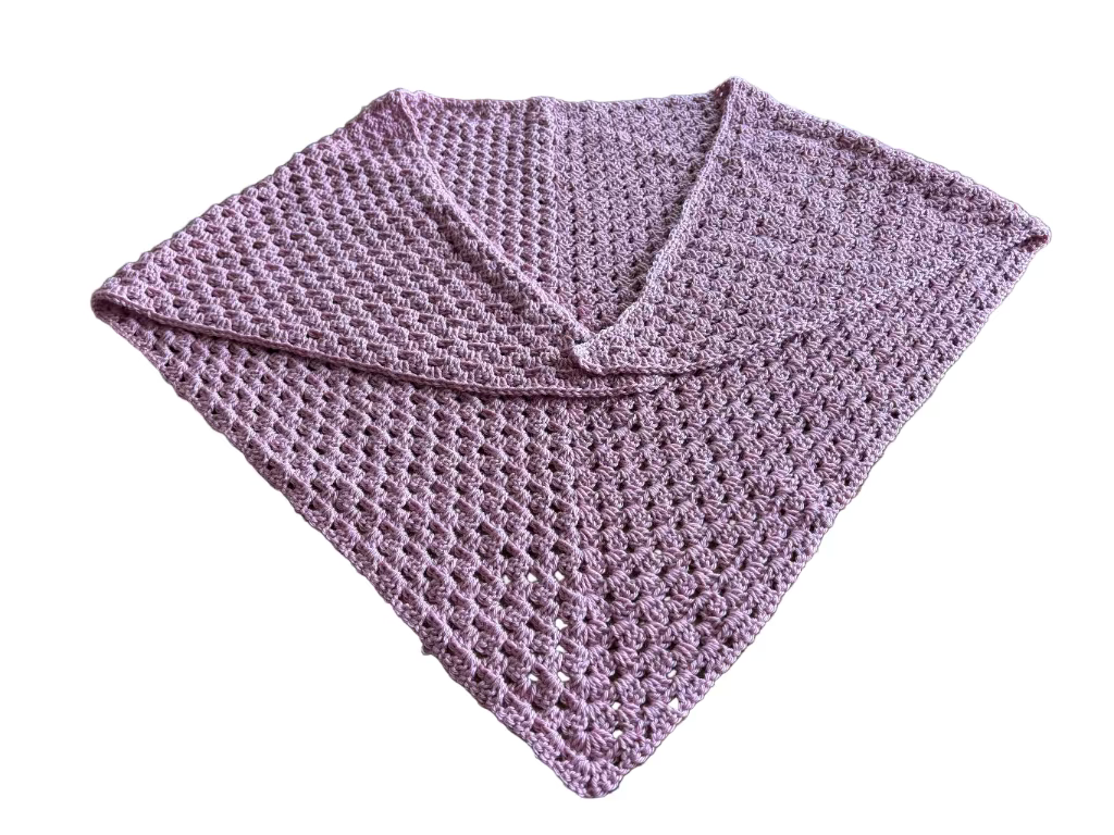 Handmade Rose Prayer Shawl with Prayer Blessings