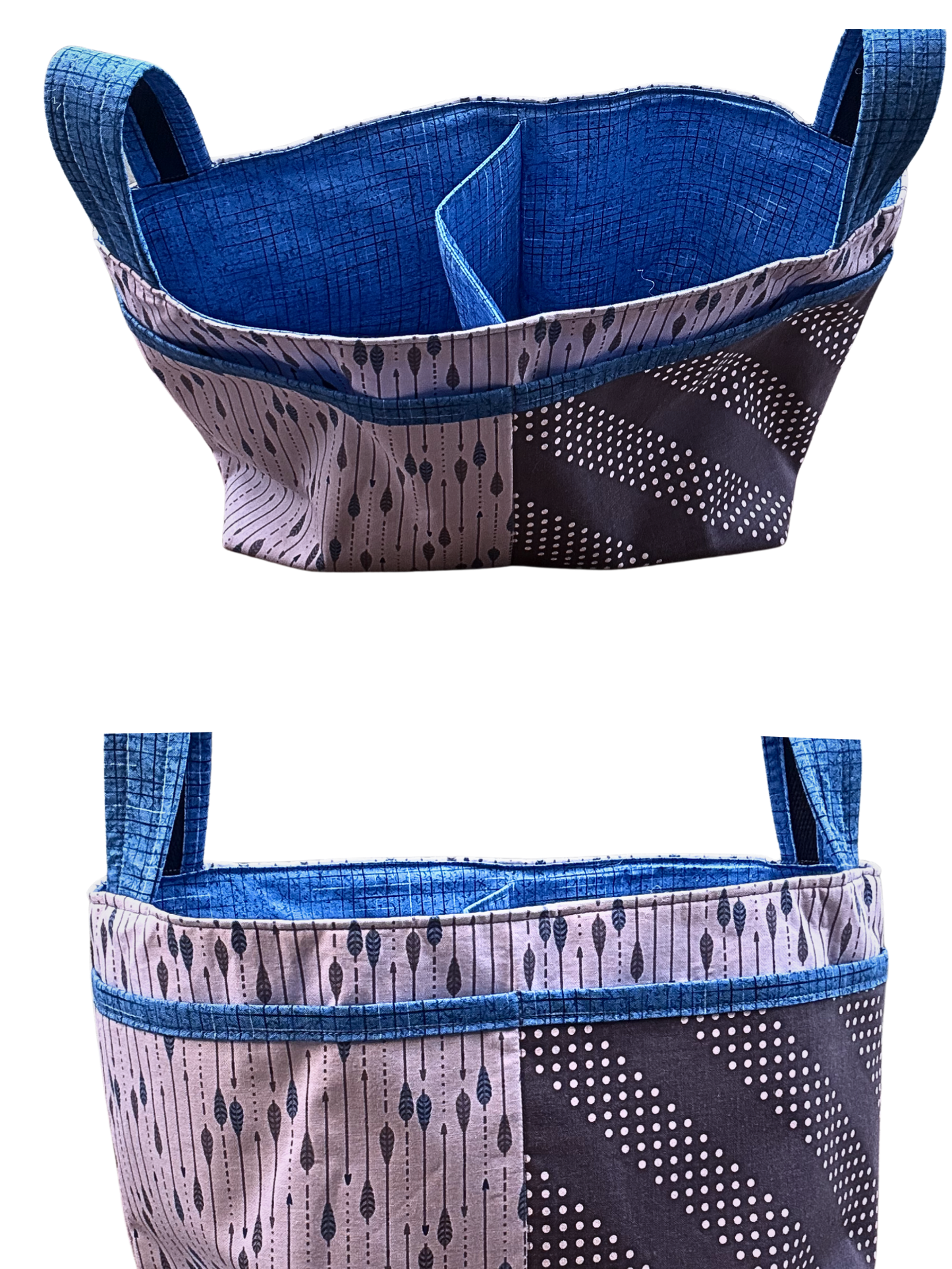 Blue Handmade Baby Gift Set – Nursery Basket, Blanket, Burp Cloth & Teddy Bear