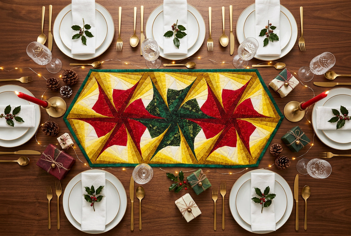 Handmade Quilted Holiday Table Runner