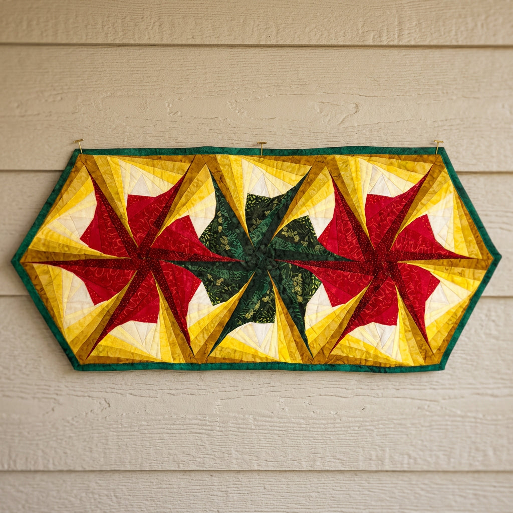 Handmade Quilted Holiday Table Runner
