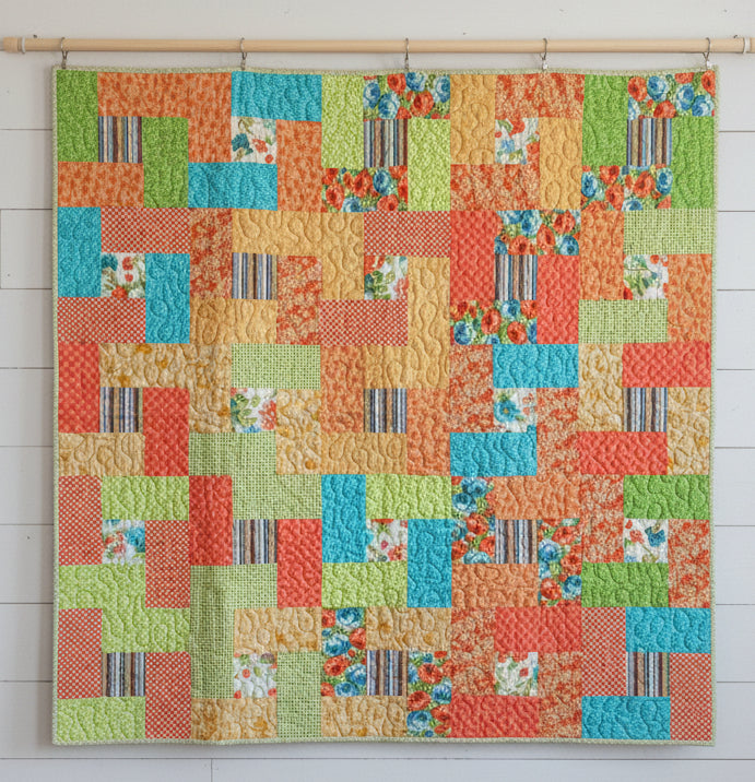 Garden Party Patchwork Quilt and Pillow Set