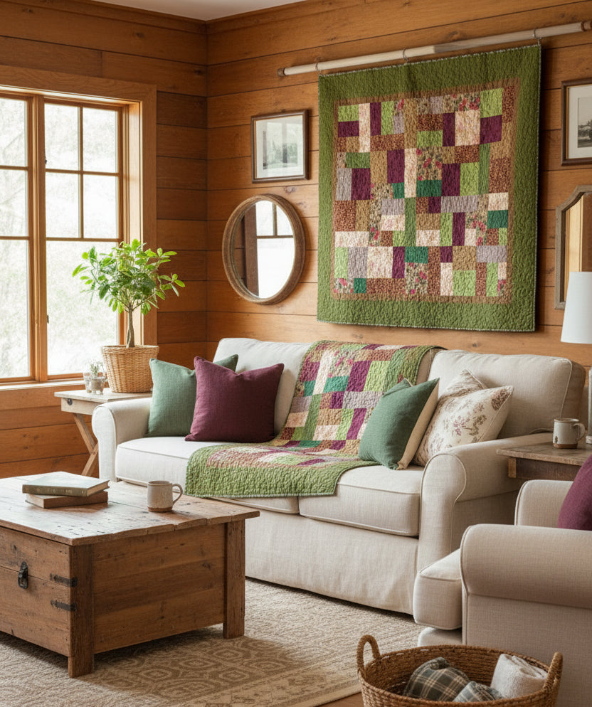 Cottage Garden Patchwork Quilt