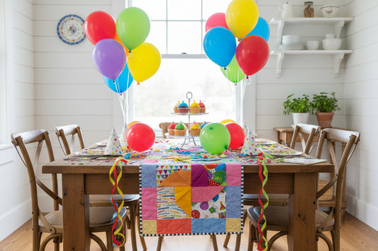 Birthday Confetti Handmade Table Runner