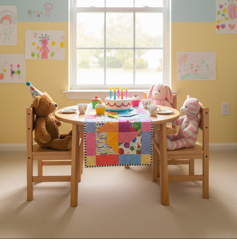 Birthday Confetti Handmade Table Runner