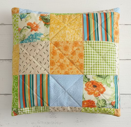 Garden Party Patchwork Quilt and Pillow Set