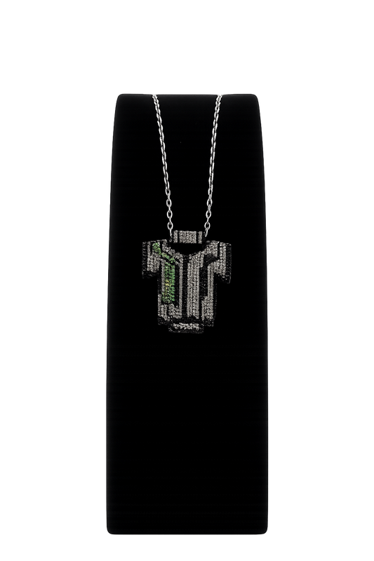 Beaded Shirt Pendant Necklace