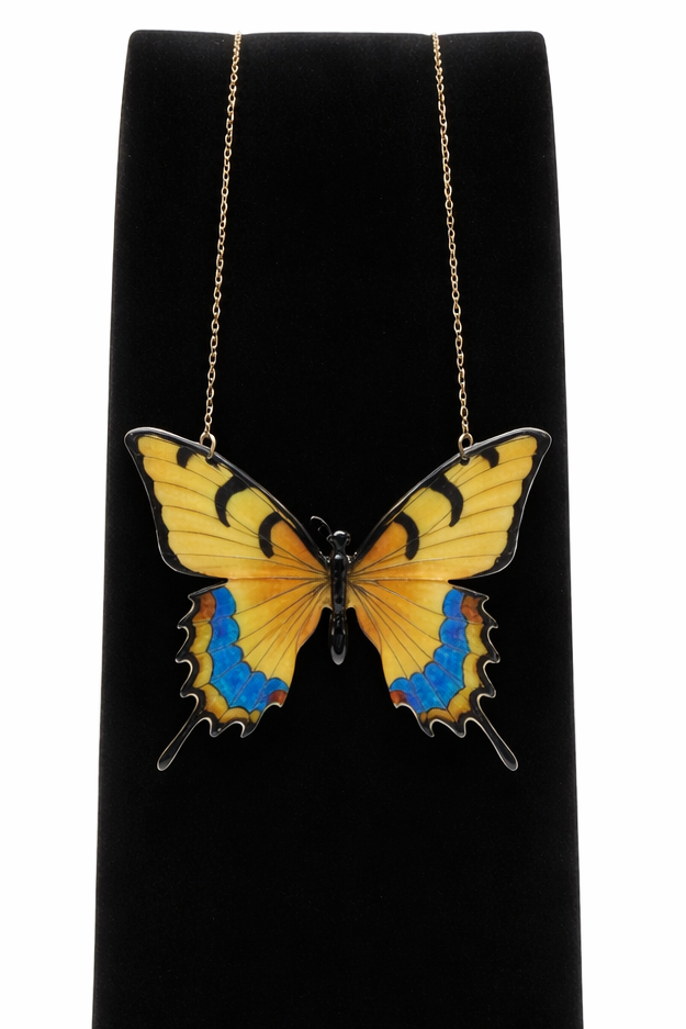 Butterfly Pendant Necklace – Handcrafted Statement Piece