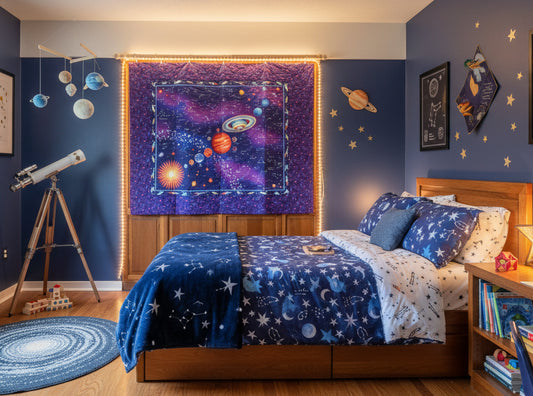 Cosmic Adventure Galaxy Quilt