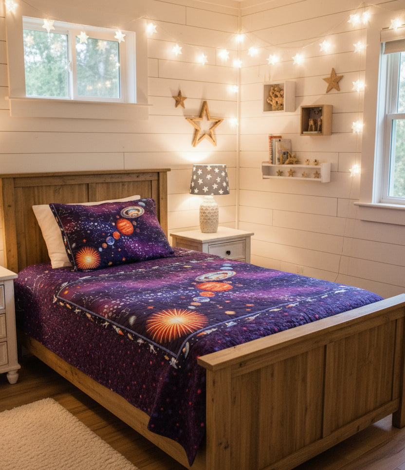 Cosmic Adventure Galaxy Quilt