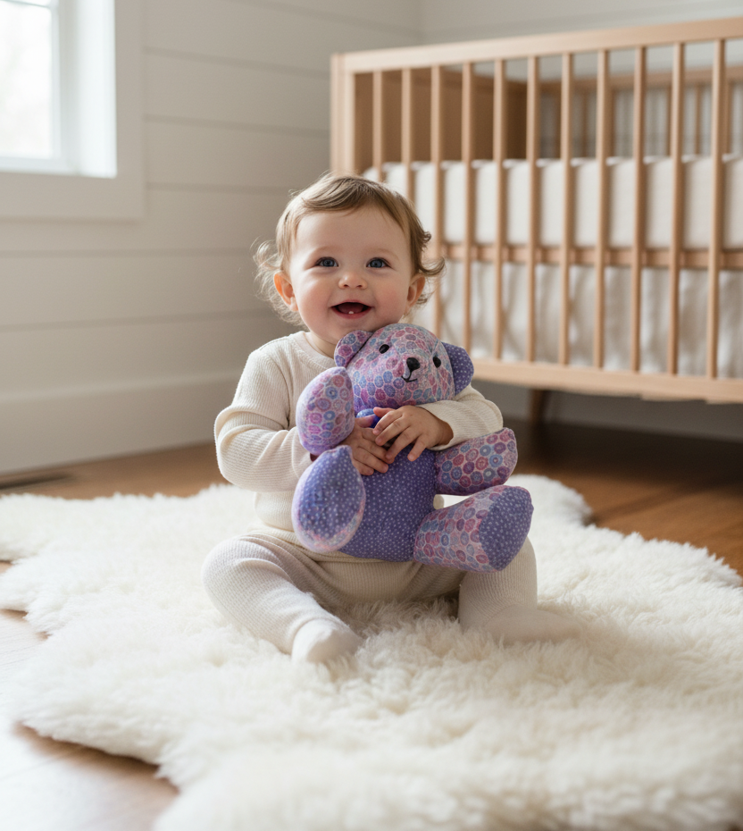Lovely Purple and Pink Baby Bear Gift Set